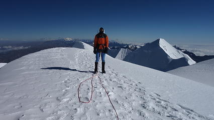 Myself on the summit of Illimani