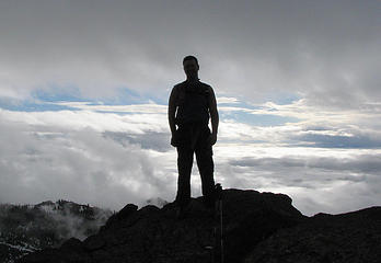 Dude's summit silhouette