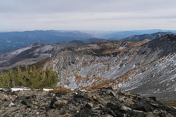 Somewhat gloomy summit view