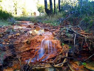 Mineral creek outfall.  Garland Falls.
