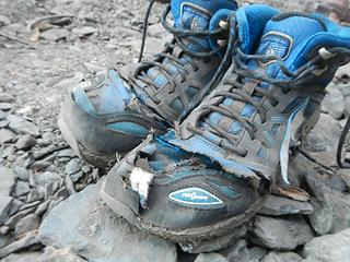 the Pickets chewed up Josh's boots