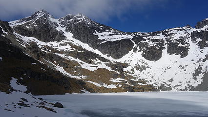 Singe Cone from frozen Lake Alta