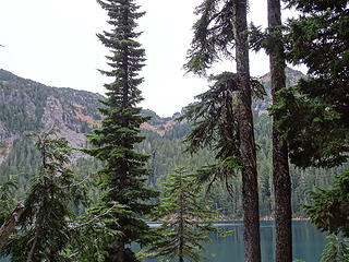 Mowich Lake and Knapsack Pass.