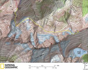 Day 7 Map (yellow line)