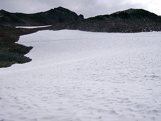 Trail across Little Packwood Glacier