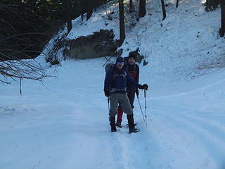 LLoyd and Steve in the cold canyon to start in the a.m.