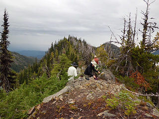 lunch - scramble route came across the knob in background