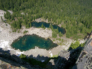 Little ponds below