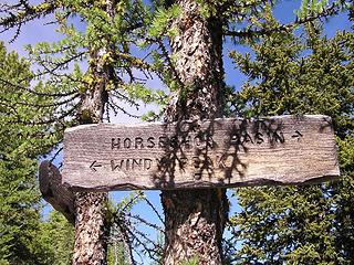 Trail junction for Windy and Topaz