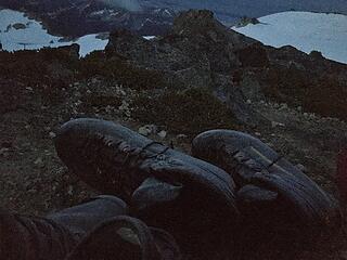 Frosty boots on Kopeetah Divide