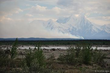 Forest fire from Delta 2
