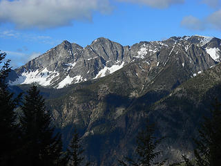 Looking towards Three Pinnacles, Billy Goat to Big Hidden Lake 6/19 to 6/22/17