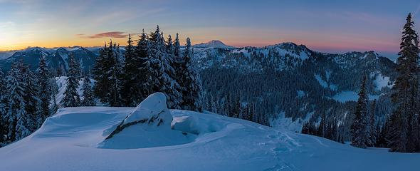 Dawn from near the summit of Pratt