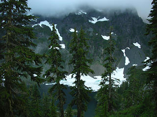 snow lake as we ran by