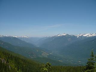 the North Cascades Highway valley from Cow Heaven