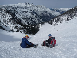 Break time on the glacier