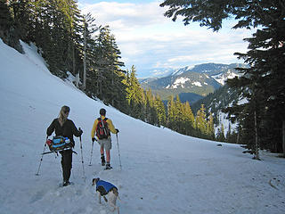 Past Hemlock Pass and down to Denny Creek