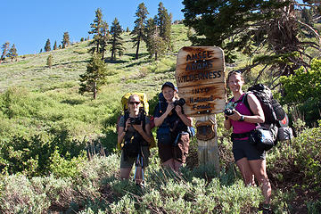 Cameras ready for the Ansel Adams Wilderness