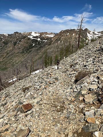 Steve on the Saska Pass trail near the top.