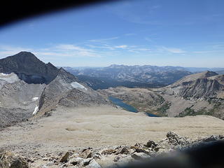 Looking over the broad North Peak ridge - Lake Roosevelt below