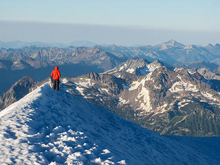 Jake marveling at the beauty of the Cascades