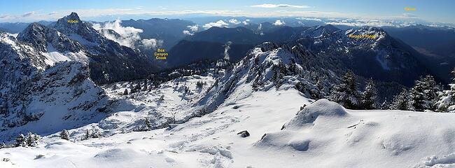 Looking south from Alta summit