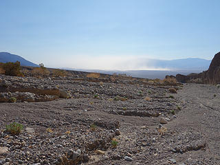 Escaping the wind and sandstorm!