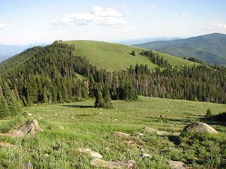 North Baldy summit vista looking south