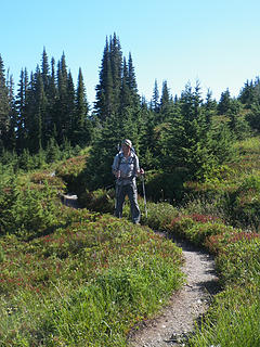 Heading down from the High Divide