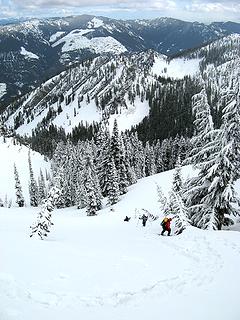 Dropping into the basin