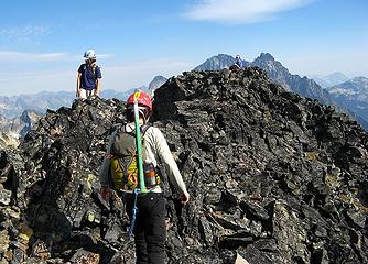 Arriving at the summit