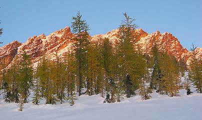 Last Light on the Ridge Above