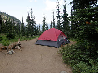 Campsite #2 at Crystal Lake.