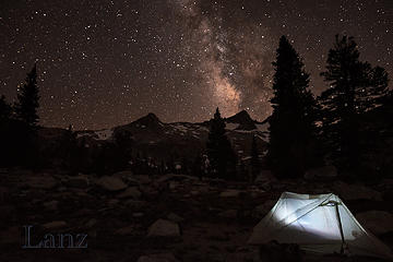 Camp near Davis Lake