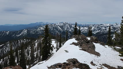 looking back to false summit 100 yards south of lookout site