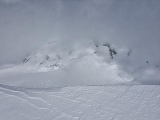 View of the lava dome in the summit crater from the crater rim