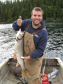 Connor displaying a nice 11 pounder.