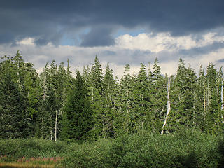 Storm clouds...but no rain