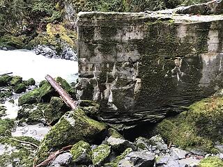 concrete retaining wall 120 years old