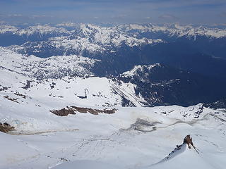 View from the summit towards the east