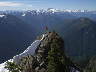 Franklin on the ascent.