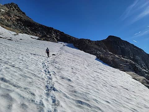 last stretch of flatter glacier