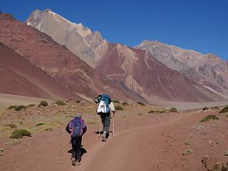 Entering Upper Horcones Valley