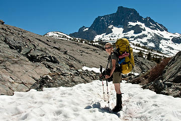 All thoughts of heavy packs disappeared as we entered the Thousand Island Lake basin.