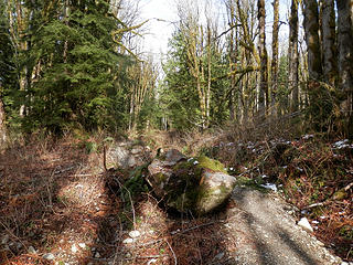 Strategically placed boulders