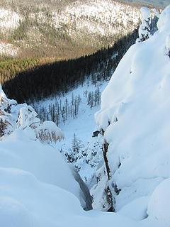 Steep gully