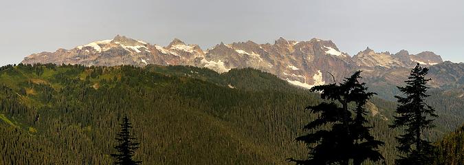 Morning light on the Monte Cristo peaks