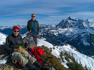 Dave and Jake on the summit of Coleman Pinnacle