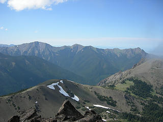 View looking NW. Notice the effect of the Olympic rainshadow.