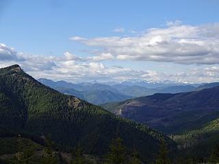 Cascade Crest peaks on the drive up.